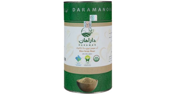 آرد سبوس برنج ارگانیک دارامان مقدار 0.9 کیلوگرم