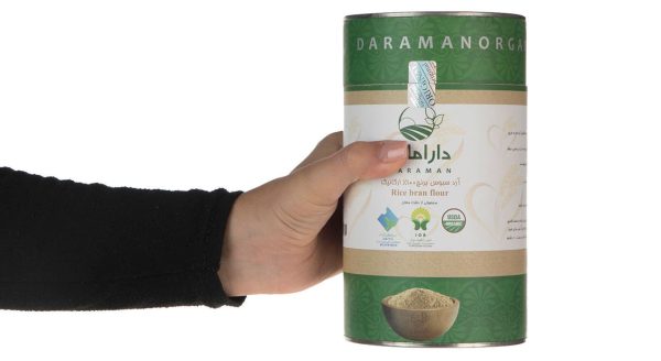 آرد سبوس برنج ارگانیک دارامان مقدار 0.9 کیلوگرم